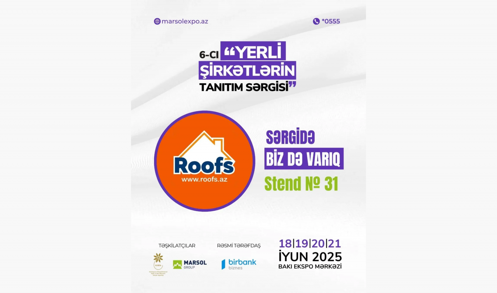 Roofs MMC - Yerli şirkətlərin tanıtım sərgisi