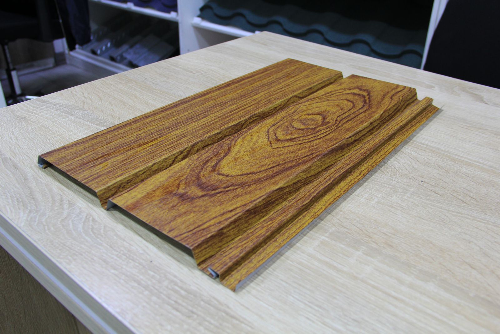 Metal Lambrin qiymətləri və modelləri – Taxta teksturalı fasad lambrin